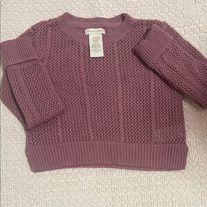 Cynthia Rowley Kids Mauve Knit Sweater Set